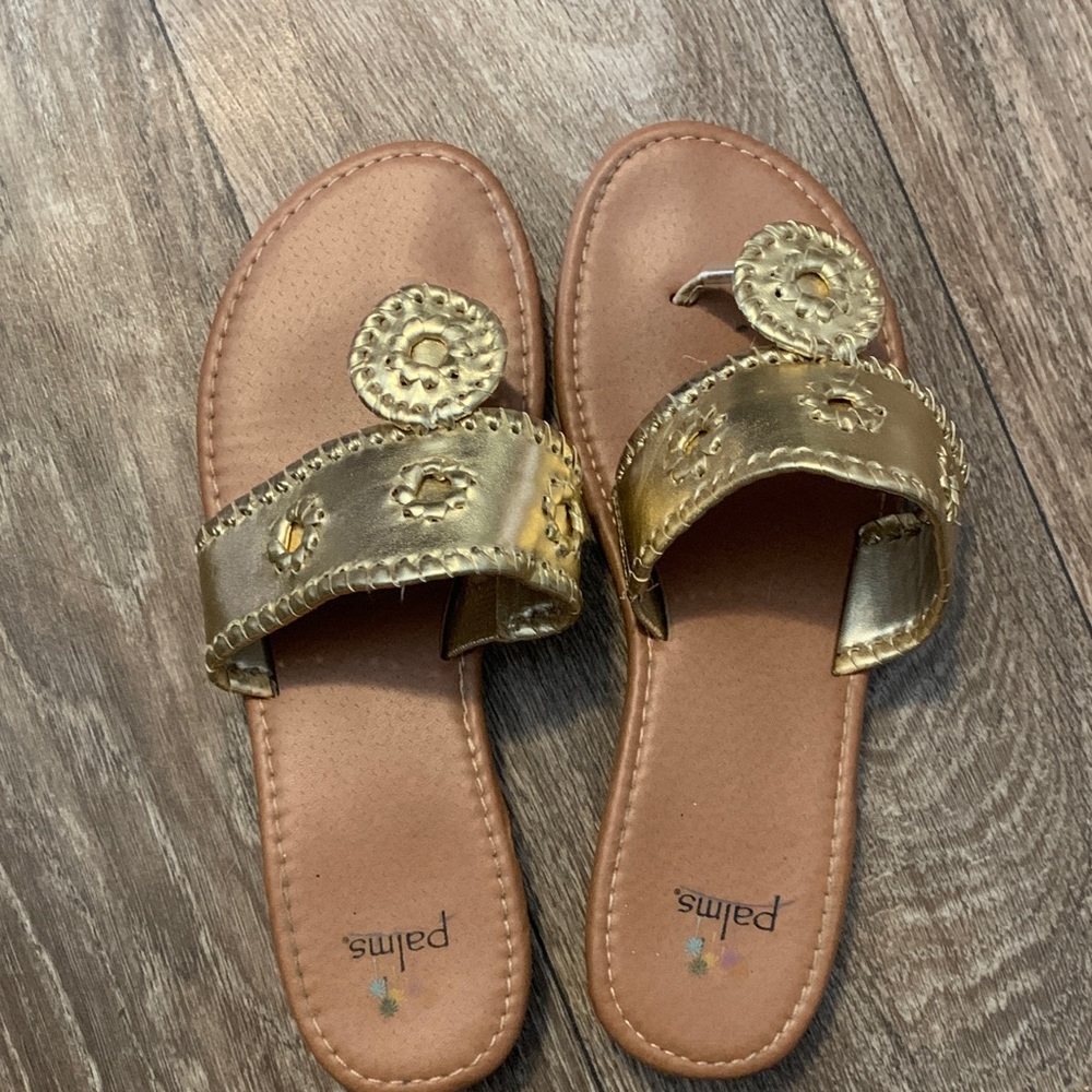 Palms Women's Gold Embellished Sandals